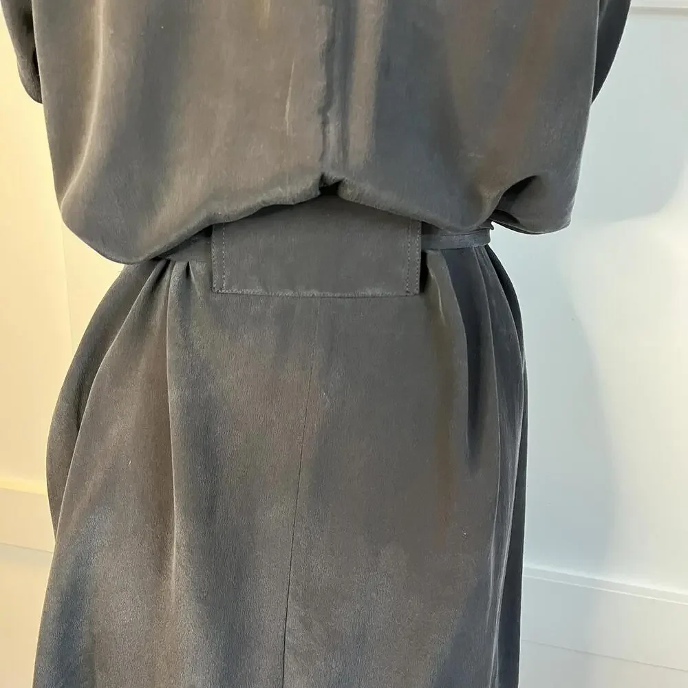 Coldwater Creek Med Black 100% Silk Dress - Picture 6 of 8